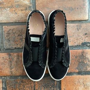 Kate Spade black suede sneakers size 9